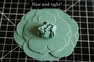 Step 7b - pinch tight