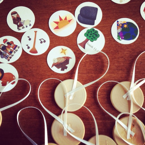 Jesse Tree Advent with the Jesus Storybook Bible - in process