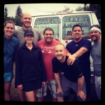 My van mates! We had such an awesome time!! (L-R: Amanda, Mark, me, Eddie, Patrick, Mike and Devin - who started out with a Duck Dynasty beard and shaved a chunk off as he finished each leg. Hysterical!)